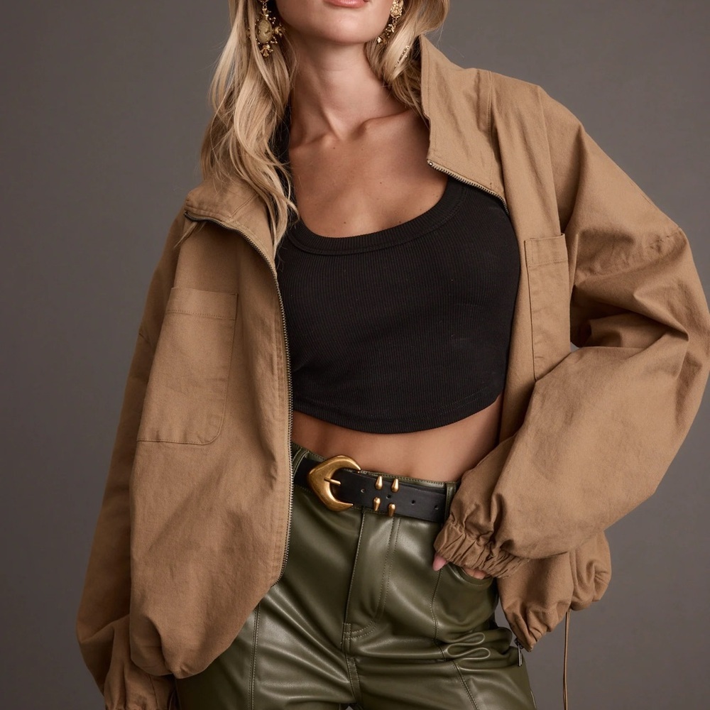 12th Tribe Tan Utility Jacket